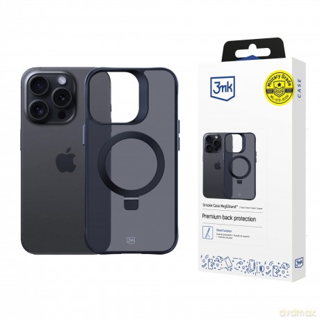 Etui do Apple iPhone 13 pro max - 3mk Smoke Case Mag&Stand
