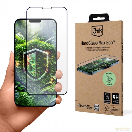 Szkło Hartowane do Apple iPhone 13/13 Pro/14 - 3mk HardGlass Max Eco GRS CU 1304127