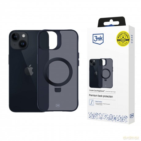 Etui do Apple iPhone 13/14 - 3mk Smoke Case Mag&Stand