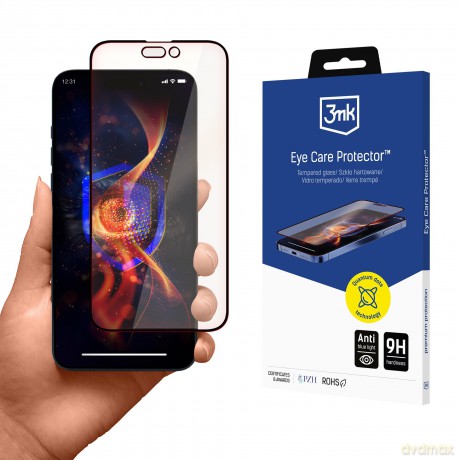 Szkło Hartowane do Apple iPhone 14 Pro - 3mk Eye Care Protector
