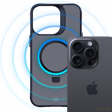 Etui do Apple iPhone 15 pro - 3mk Smoke Case Mag&Stand