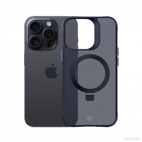Etui do Apple iPhone 15 pro max - 3mk Smoke Case Mag&Stand