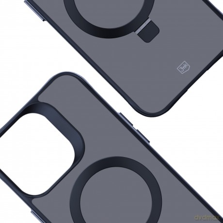 Etui do Apple iPhone 15 pro max - 3mk Smoke Case Mag&Stand