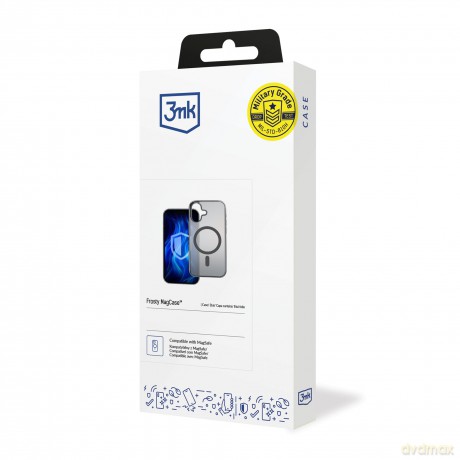 Etui do Apple iPhone 16 - 3mk Frosty MagCase Black