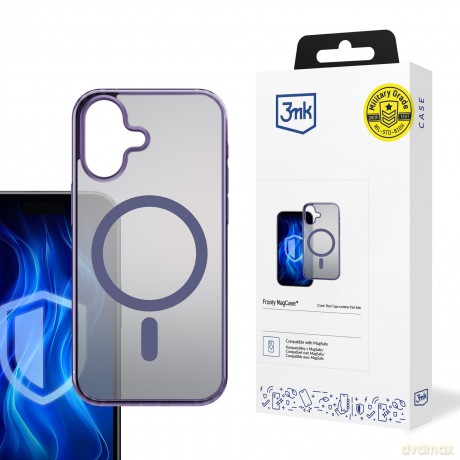 Etui do Apple iPhone 16 - 3mk Frosty MagCase Purple