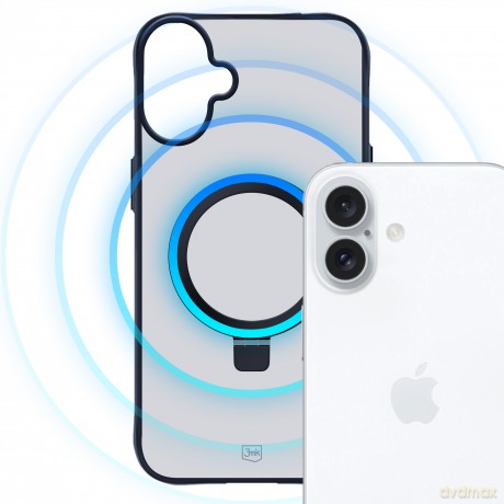 Etui do Apple iPhone 16 - 3mk Smoke Case Mag&Stand