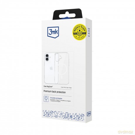Etui do Apple iPhone 16 Plus - 3mk Clear MagCase