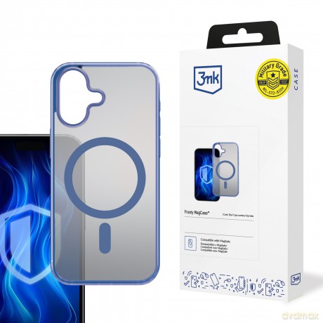 Etui do Apple iPhone 16 Plus - 3mk Frosty MagCase Blue