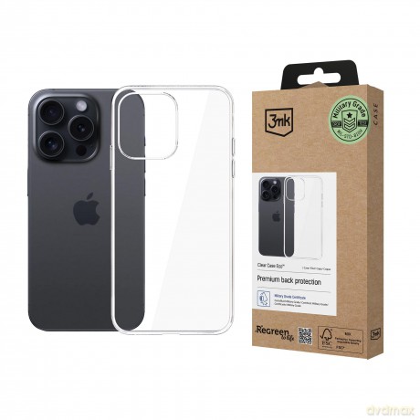 Etui do Apple iPhone 16 pro - 3mk Clear Case Eco GRS CU 1304127