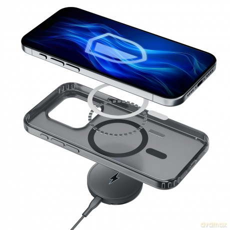 Etui do Apple iPhone 16 Pro - 3mk Frosty MagCase Black