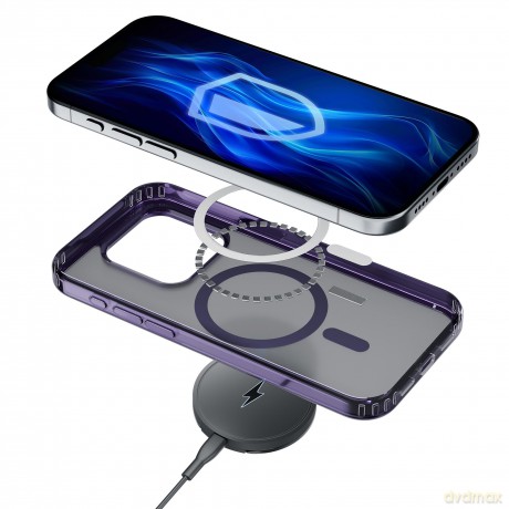 Etui do Apple iPhone 16 Pro - 3mk Frosty MagCase Purple