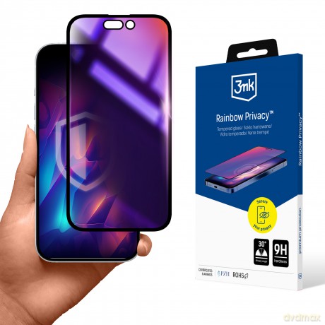 Folia prywatyzująca do Apple iPhone 16 Pro - 3mk Rainbow Privacy