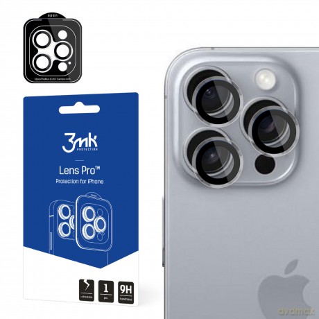 Ochrona na obiektyw aparatu do Apple iPhone 16 Pro /16 Pro Max- 3mk Lens Protection Pro Transparent