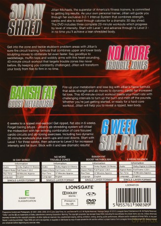 Jillian Michaels - The Collection [4DVD]