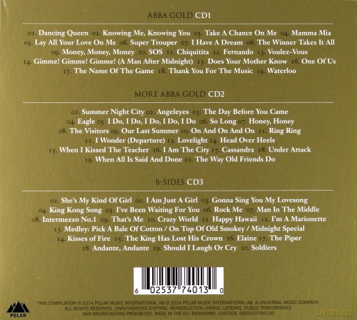 Abba: Abba Gold Anniversary Edition Ltd. [3CD]