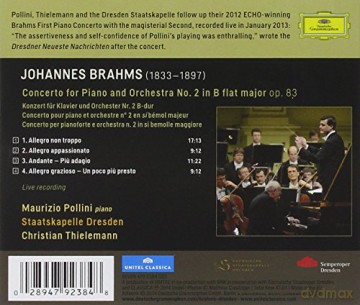 Maurizio Pollini: Brahms Piano Concerto 2 [CD]
