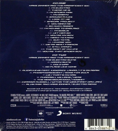 The Amazing Spider-Man 2 soundtrack (Niesamowity Spider-Man 2) [2CD]