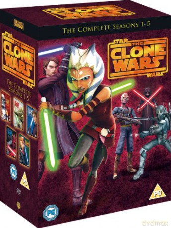 Gwiezdne Wojny Clone Wars Season 1-5 (Gwiezdne Wojny Wojny Klonów Sezon 1-5) (Star Wars) [22DVD]