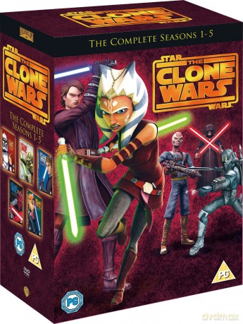 Gwiezdne Wojny Clone Wars Season 1-5 (Gwiezdne Wojny Wojny Klonów Sezon 1-5) (Star Wars) [22DVD]