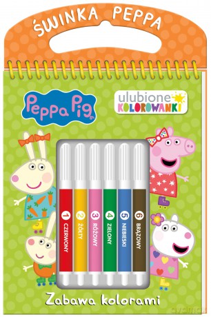 Zabawa kolorami. Świnka Peppa. Ulubione kolorowanki [KSIĄŻKA]