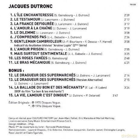 Jacques Dutronc: 7Eme Album (1975) [CD]