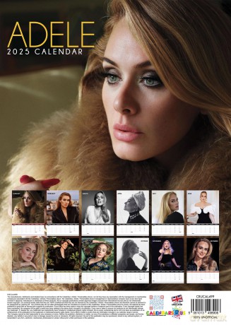 Adele: Adele 2025 Calendar [KALENDARZ]