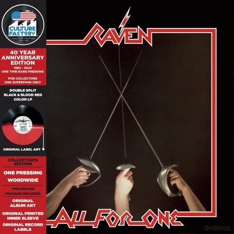 Raven: All For One (Half/Half Black/Red) [Winyl]