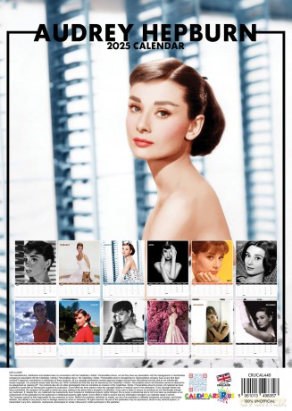 Audrey Hepburn: Audrey Hepburn 2025 Calendar [KALENDARZ]