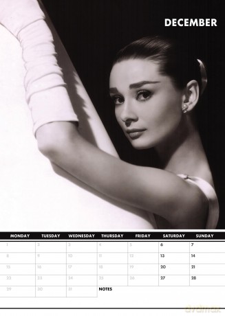 Audrey Hepburn: Audrey Hepburn 2025 Calendar [KALENDARZ]
