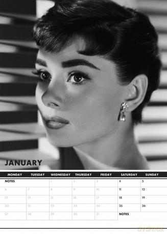 Audrey Hepburn: Audrey Hepburn 2025 Calendar [KALENDARZ]