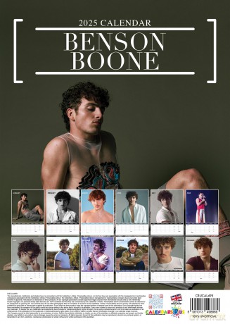 Benson Boone: Benson Boone 2025 Calendar [KALENDARZ]