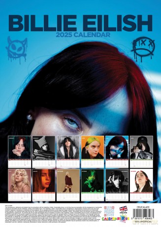 Billie Eilish: Billie Eilish 2025 Calendar [KALENDARZ]