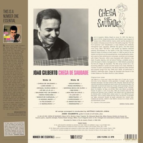 Joao Gilberto: Chega De Saudade (+8 Bonus Tracks) (Limited) [Winyl]