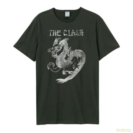 Clash: Clash - New Dragon Amplified Vintage Charcoal Large T Shirt