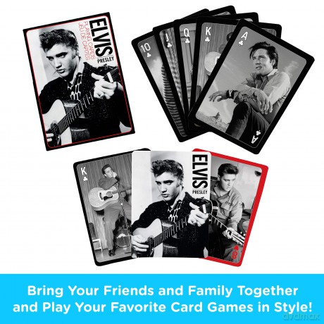 Elvis Presley: Elvis - Black And White Playing Cards [KARTY]