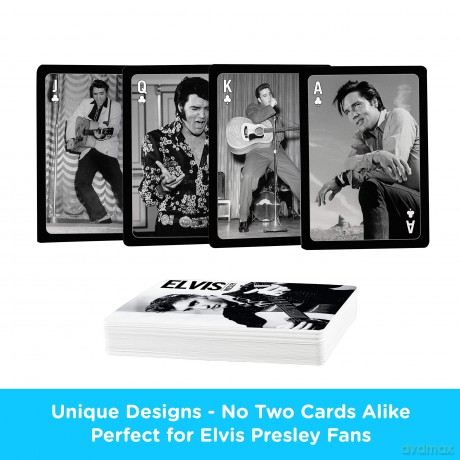 Elvis Presley: Elvis - Black And White Playing Cards [KARTY]
