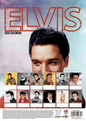 Elvis: Elvis 2025 Calendar [KALENDARZ]