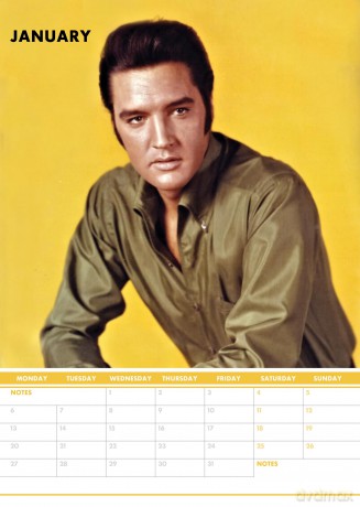 Elvis: Elvis 2025 Calendar [KALENDARZ]