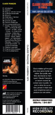 Claude Francois: En Public 1974: Cambrai [CD]