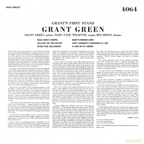 Grant Green: Grants First Stand [Winyl]
