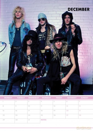Guns N Roses: Guns N Roses 2025 Calendar [KALENDARZ]