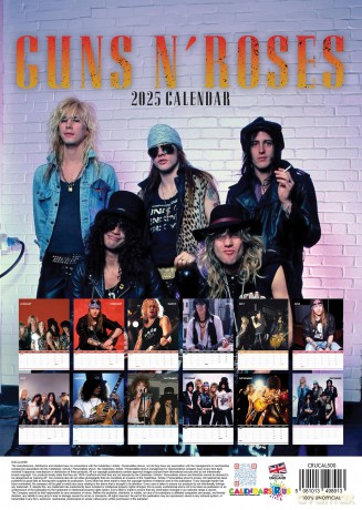 Guns N Roses: Guns N Roses 2025 Calendar [KALENDARZ]