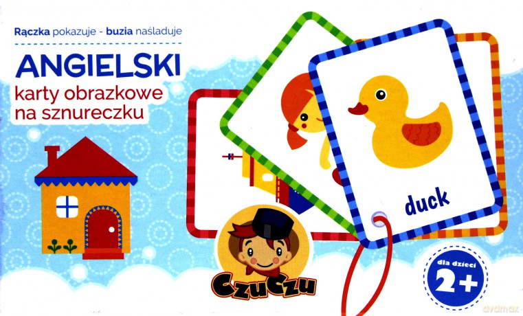 Angielski - karty obrazkowe na sznureczku ZABAWKA