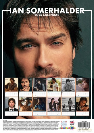 Ian Somerhalder: Ian Somerhalder 2025 Calendar [KALENDARZ]