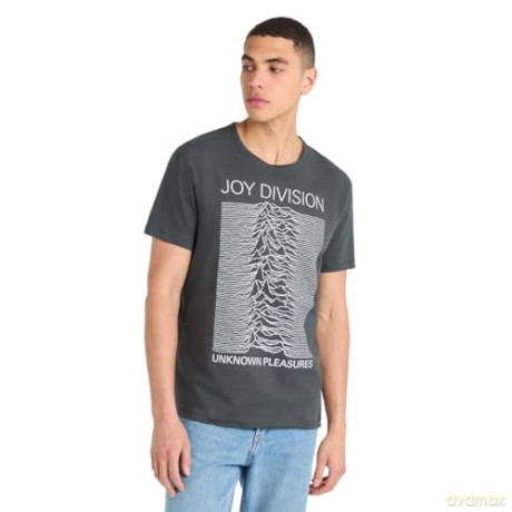 Joy Division: Joy Division Unknown Pleasures Amplified Vintage Charcoal X Large T Shirt