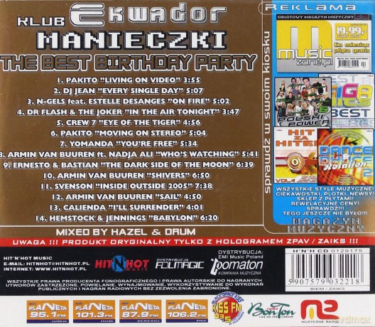 Ekwador Manieczki - The Best Of Birthday [CD]