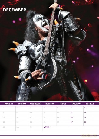 Kiss: Kiss 2025 Calendar [KALENDARZ]