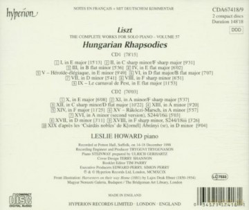 Leslie Howard: Lisztthe Complete Music For Solo Piano [2CD]
