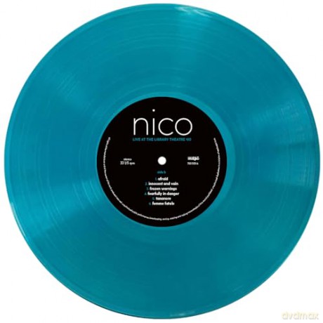 Nico: Live At The Library Theatre 80 (Crystal Clear Blue) (RSD 2023) [Winyl]