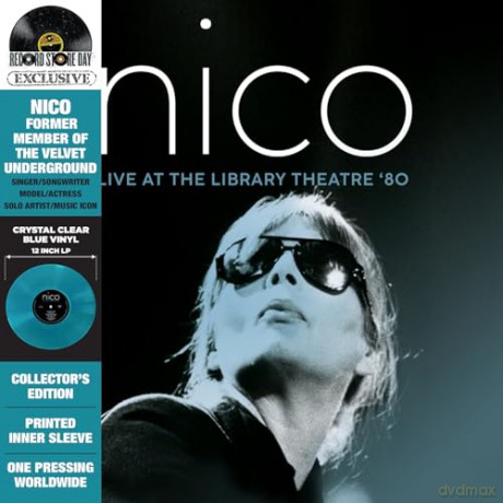 Nico: Live At The Library Theatre 80 (Crystal Clear Blue) (RSD 2023) [Winyl]